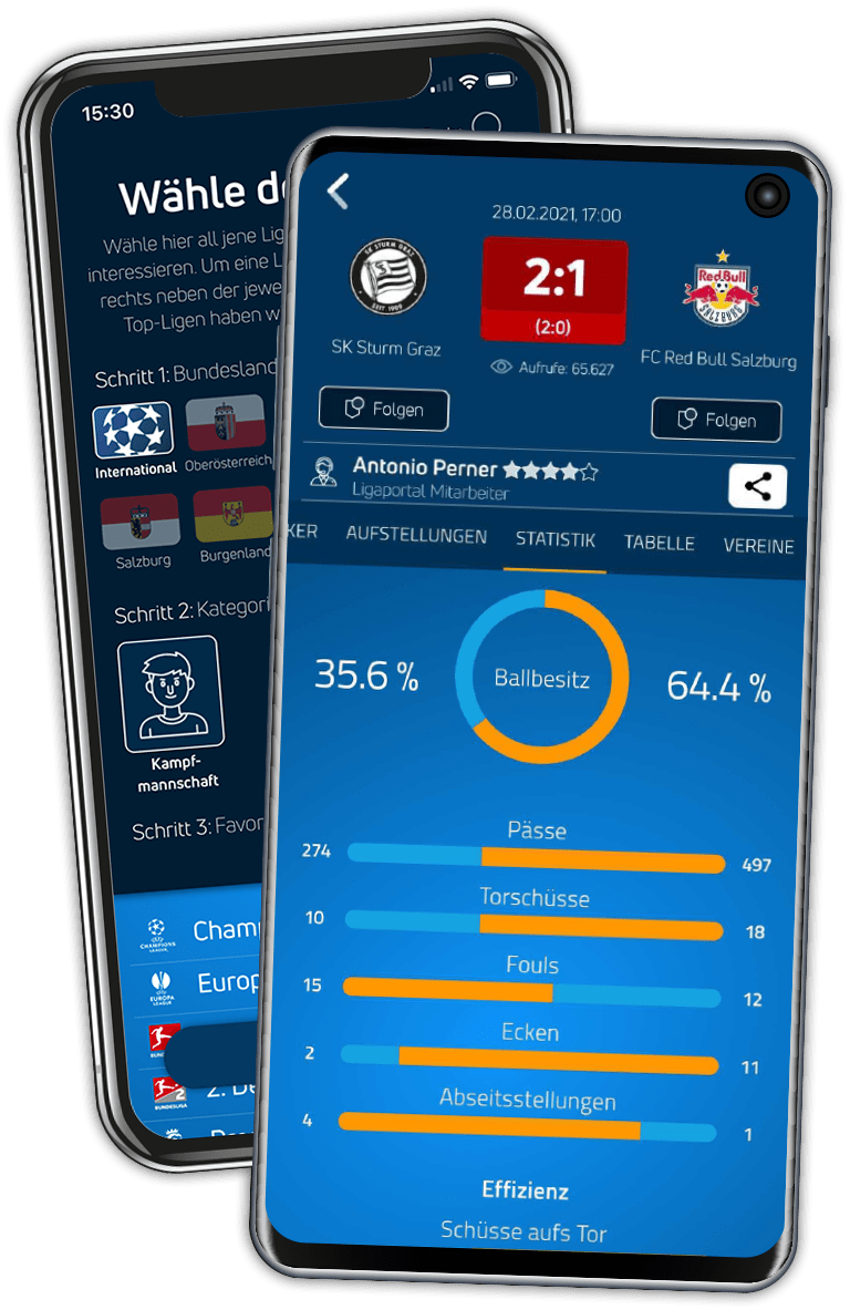Die Ligaportal Fußball App