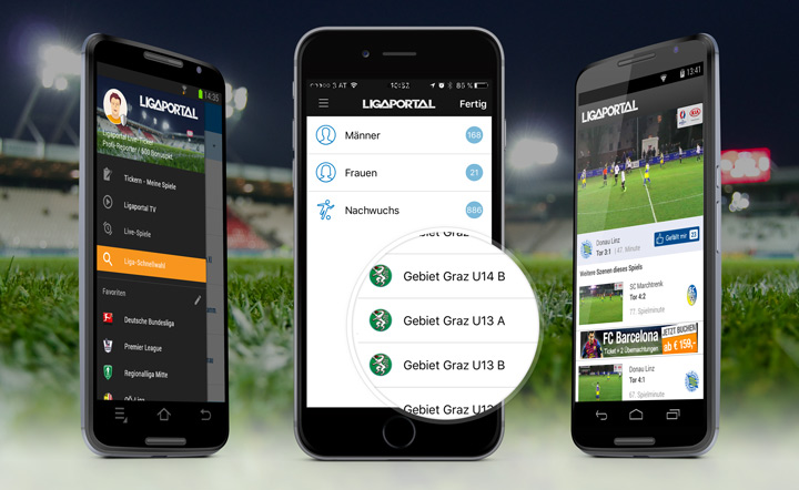 Großes Ligaportal App-Update für iPhone und Android: Live-Ticker ab sofort für Nachwuchs-, Reserve- und Frauen-Teams!