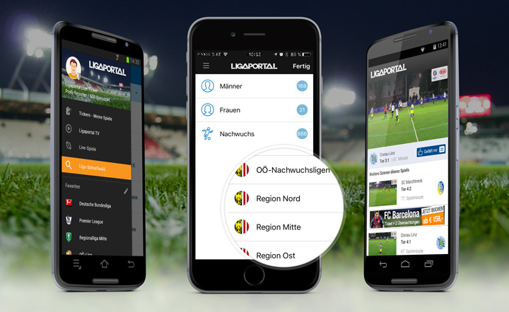 Großes Ligaportal App-Update für iPhone und Android: Live-Ticker ab sofort für Nachwuchs-, Reserve- und Frauen-Teams!