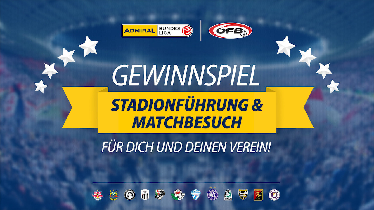 Gewinnspiel: Bundesliga Stadionführung und Matchbesuch für dich und deinen Verein