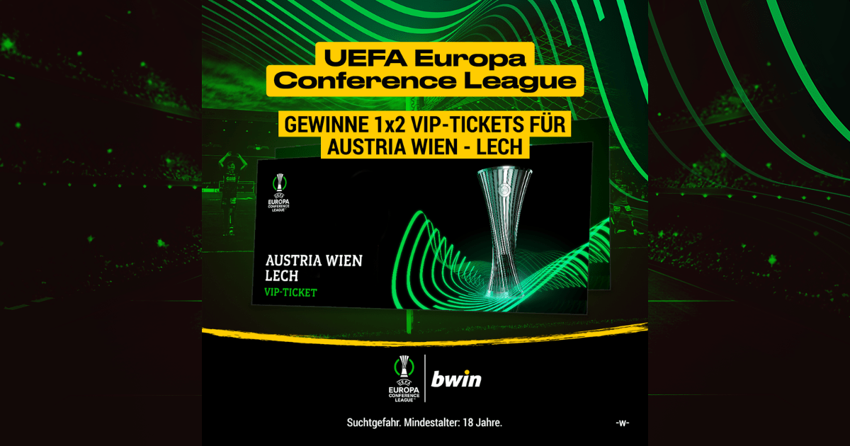 Austria Wien - Lech Posen: 1 x 2 VIP-Tickets für entscheidendes Conference League-Match zu gewinnen! 