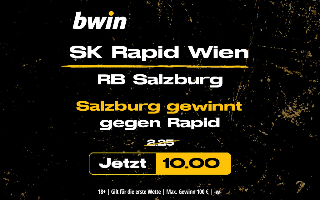 Gewinn-Boost SK Rapid - Red Bull Salzburg
