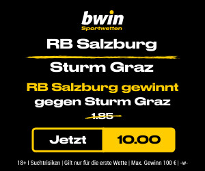 Quoten-Boost bei Red Bull Salzburg vs. Sturm Graz