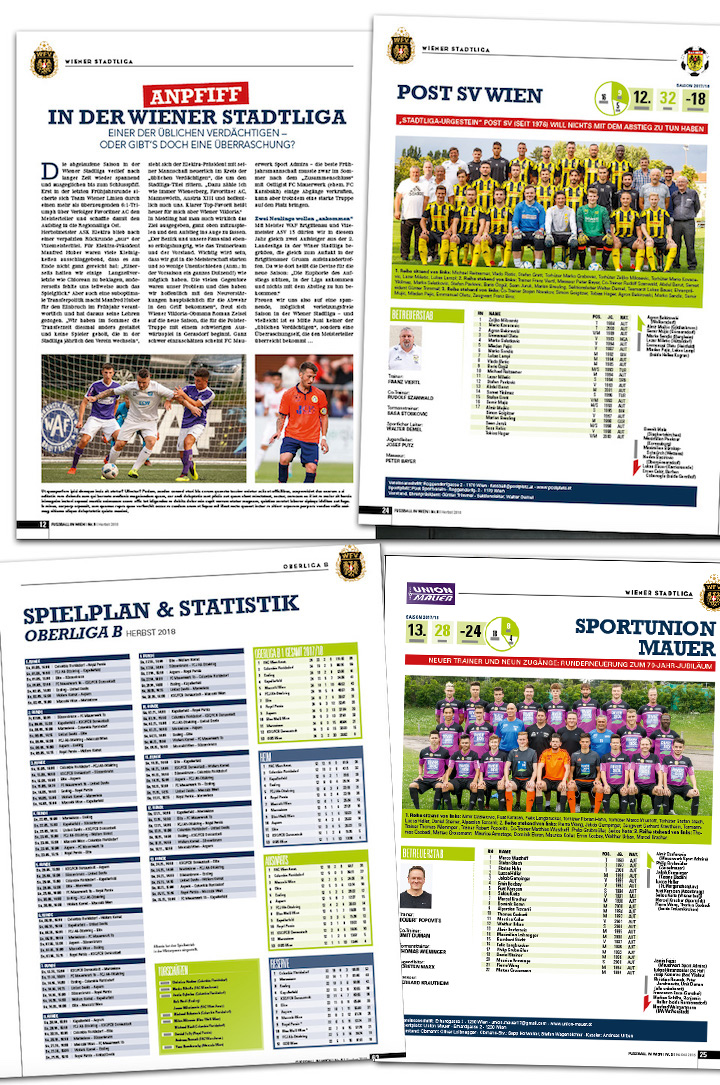 Fußball in Wien Magazin