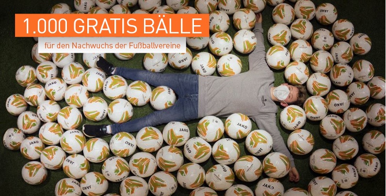 1.000 Gratis Bälle für den Nachwuchs der Fußballvereine