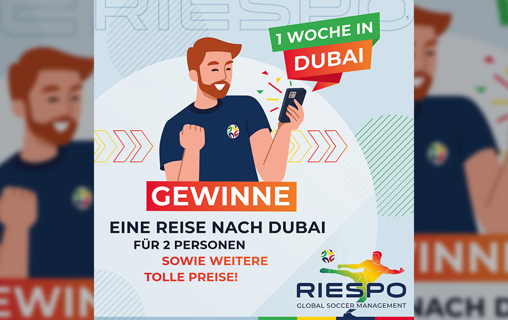 Gewinne mit RIESPO eine Reise nach Dubai und offizielle Matchbälle der englischen Premier League!