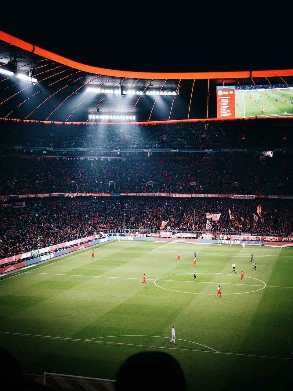 Fußballspiel im Stadion