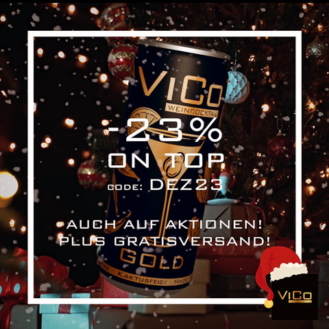 Weihnachtsaktion bei ViCo: 23 Prozent Rabatt on top mit dem Code DEZ23