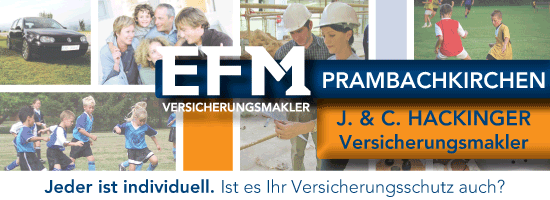 Die Landesliga West wird präsentiert von EFM Versicherungsmakler Prambachkirchen - J. & C. Hackinger