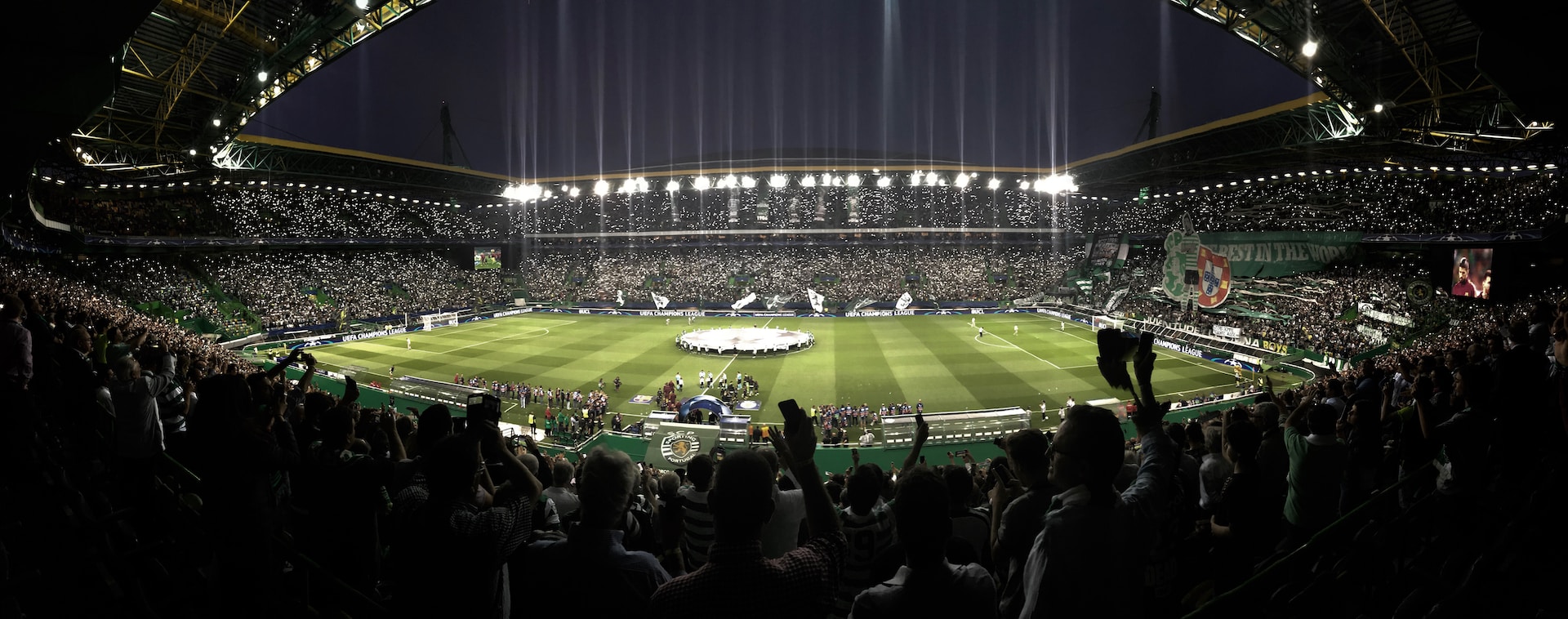 Champions League Spiel im Stadion