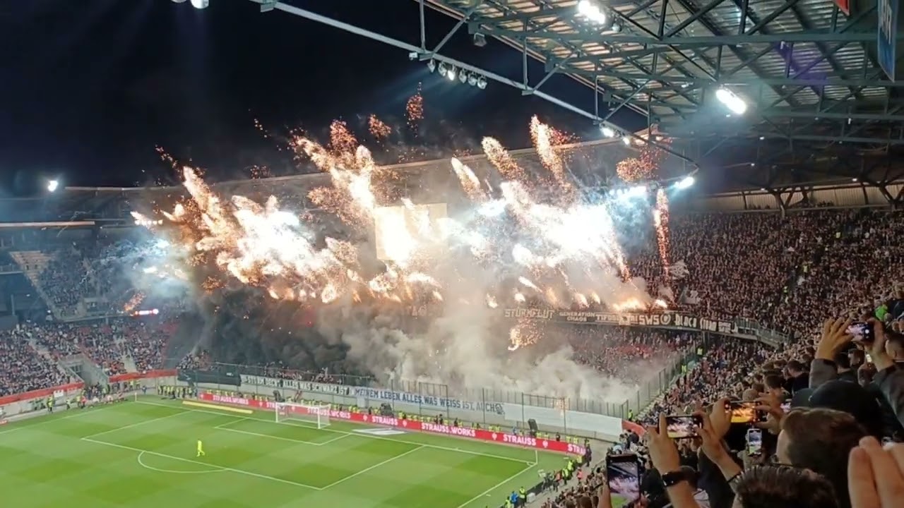 Pyrotechnik Sturm Graz Cup-Finale (Quelle: YouTube)